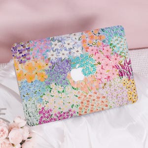Floral Symphony New Pro Mac Protective Case Personalized Name For Macbook Air 11/13/15,  Pro13/14/15/16 Apple Laptop 2025 2024 Macbook Cover
