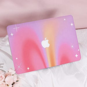 Dreamy Pink Gradient New Pro Mac Protective Case Personalized Name For Macbook Air 11/13/15, Pro14/15/16 Apple Laptop 2025 Macbook Cover