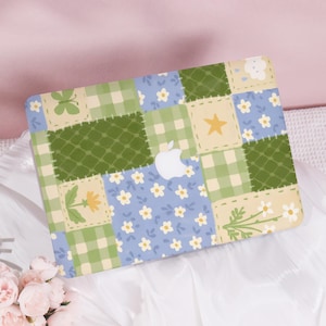 Vårliknande lapptäcke Nytt Pro Mac-skyddsskal Personligt namn för Macbook Air 11/13/15, Pro13/14/15/16 Apple Laptop 2025 Macbook-fodral