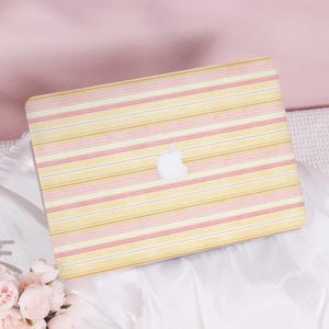 Colorful Stripe Design New Pro Mac Protective Case Personalized Name For Macbook Air 11/13/15, Pro14/15/16 Apple Laptop 2025 Macbook Cover