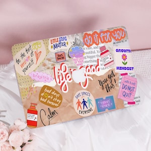 Positivity Collage New Pro Mac Protective Case Personalized Name For Macbook Air 13/15 Macbook Pro14/15/16 Apple Laptop 2025 Macbook Cover
