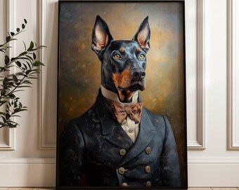 『ドーベルジェントルマン』 絵画 油彩画　オリジナル　原画　犬 il_340x270.6781887174_5bn2.jpg
