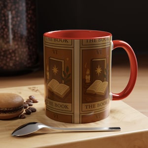 Cozy Literary Coffee Mug Book Lover Gift Reader Cup for Writers Hot Drinkware for Bibliophiles Book Club Mug Aesthetic Reading Accessory