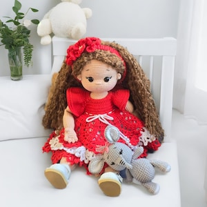 Crochet Doll for sale, crochet doll finished, Amigurumi doll, crochet doll, handmade doll, knitted doll
