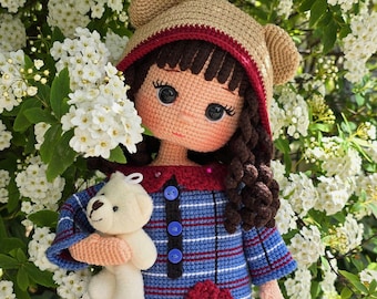 Crochet doll for sale, Crochet doll,amigurumi doll, handmade doll, Custom Handmade Doll, Collectible Toy, Soft Doll, Playroom Decor