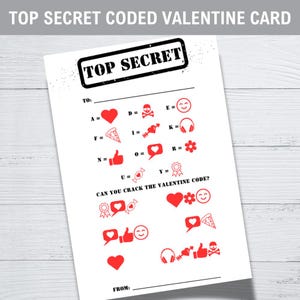 You Are One Of A Kind -- Top Secret Coded Valentine’s Day cards
