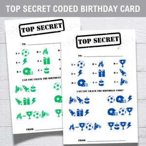 You Are One Rad B-Day Dude — Carte d'anniversaire codée top secrète (à décoder pour lire le message d'anniversaire)