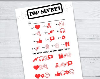 Girl You Are Cool And Kind -- Top Secret Coded Valentine’s Day cards