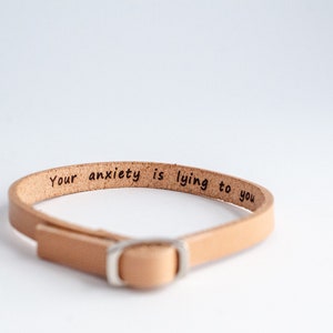 Hidden Message Leather Bracelet