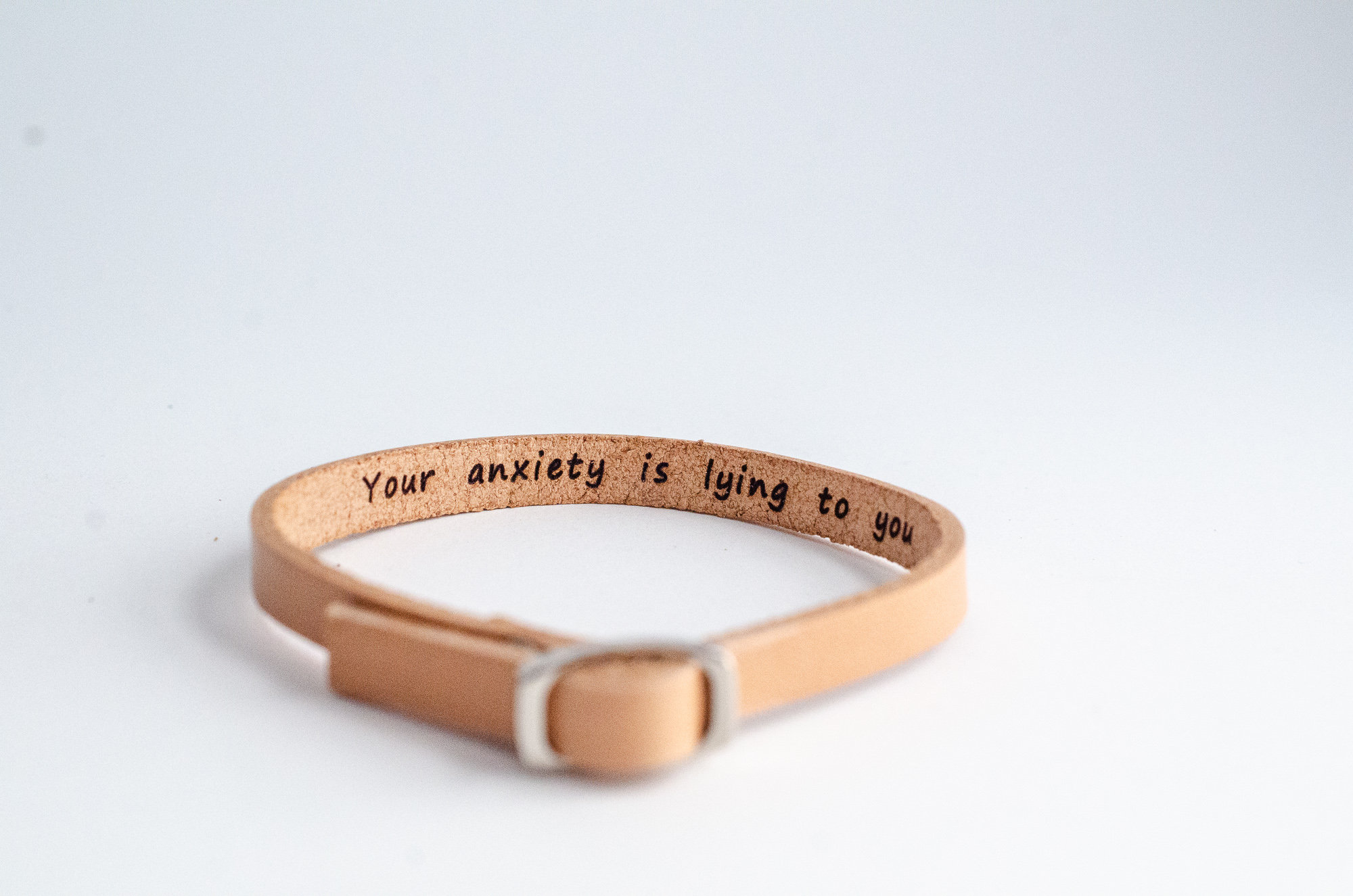 Hidden Message Bracelet • Men's Leather Bracelet • Men's