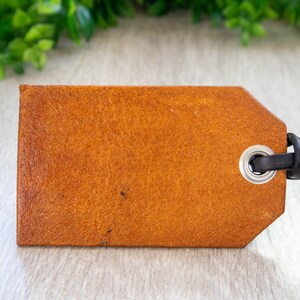 Custom Personalized Travel Leather Luggage Tag image 2