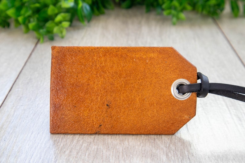 Custom Personalized Travel Leather Luggage Tag image 2