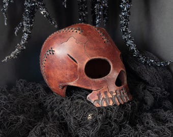 Halloween Leather Skull