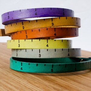 Inch Ruler Custom Adjustable Leather Bracelet image 2