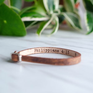 Bible Verse Custom Wrap Bracelet Philippians 4:13 image 3