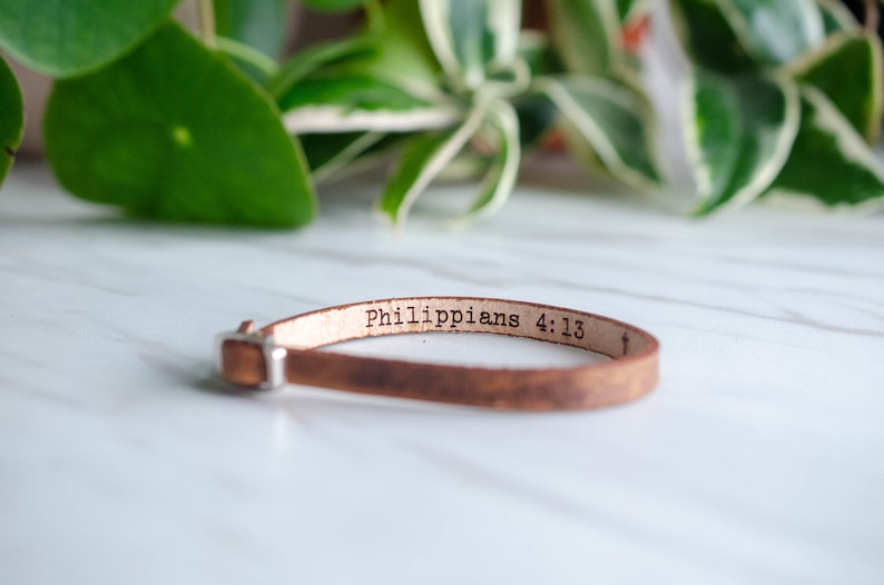 Bible Verse Custom Wrap Bracelet Philippians 4:13 image 3