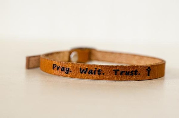 Hallelujah | Pray Wait Trust {Wristband} Hallelujah | Pray Wait Trust {Wristband}
