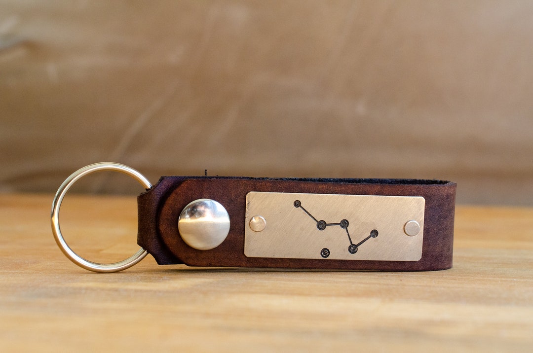 Personalized Leather Key Chain Accessory Anniversary Gift Etsy