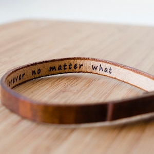 Personalized Leather Bracelet image 3