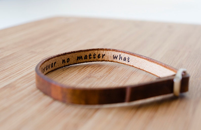 Personalized Leather Bracelet image 3