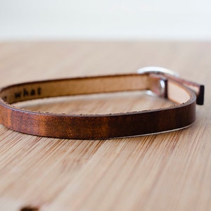 Personalized Leather Bracelet image 2