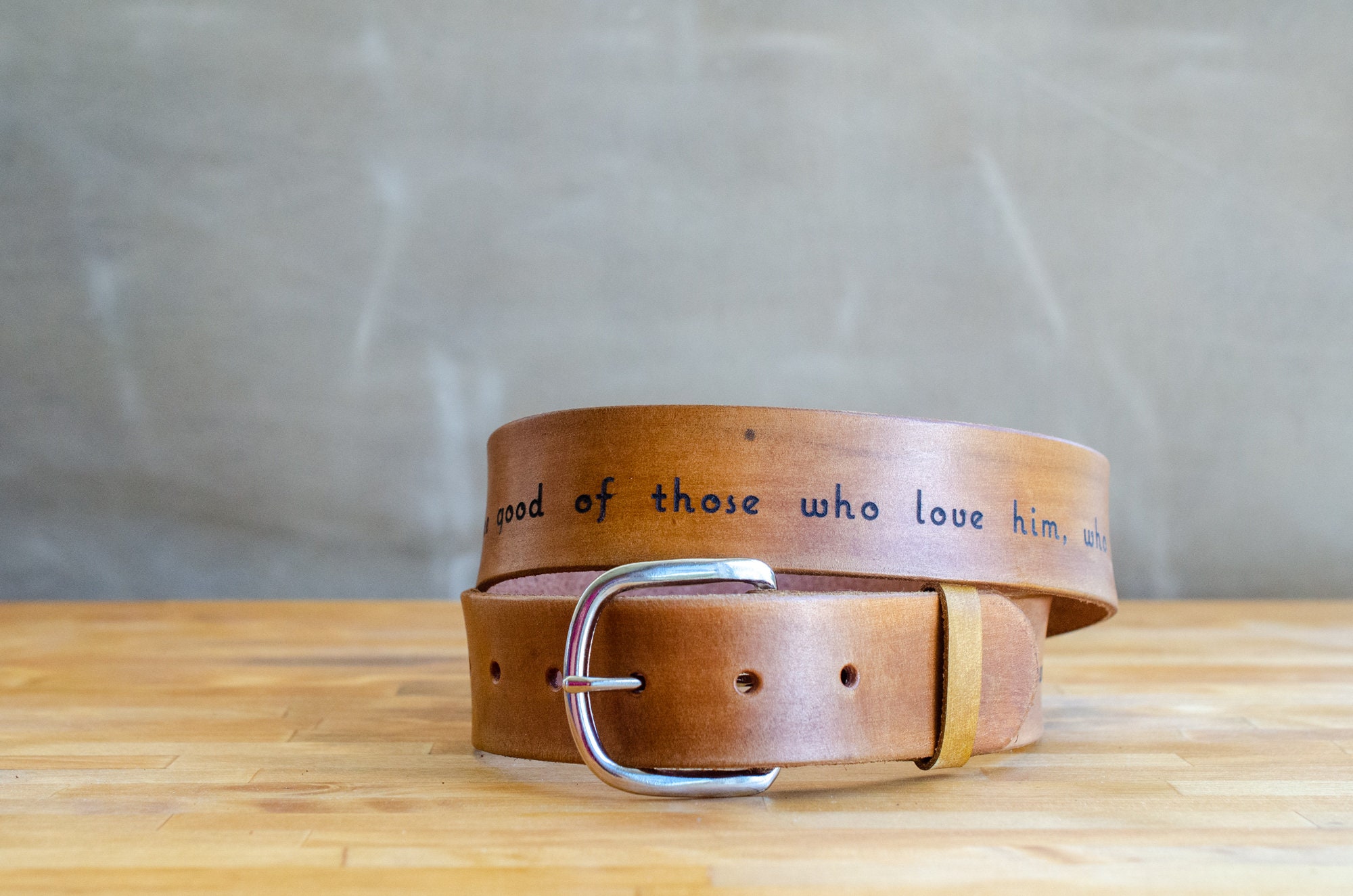 Bible Belt leather belt with your favorite bible verse Etsy