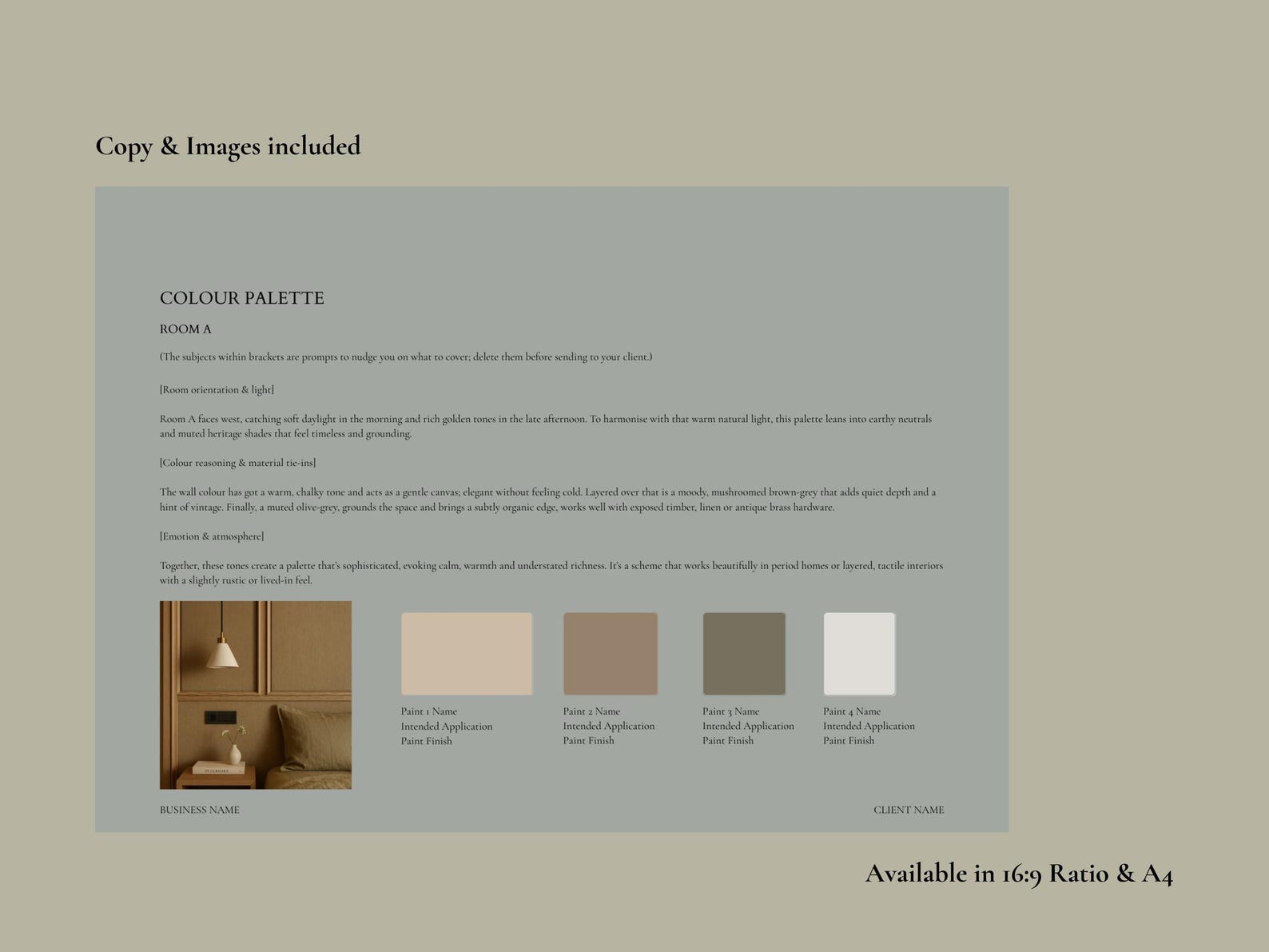 Interior Design Colour Consultation Presentation | Canva Client Guide ...