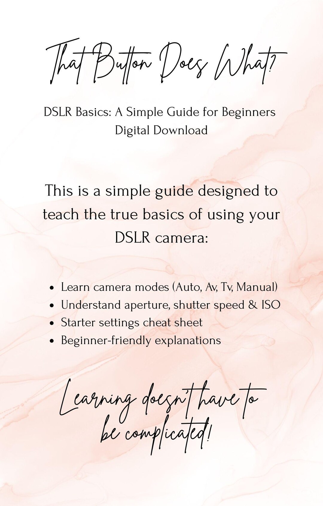 Off Auto: DSLR Basics Guide for Beginners | Learn Camera Settings ...