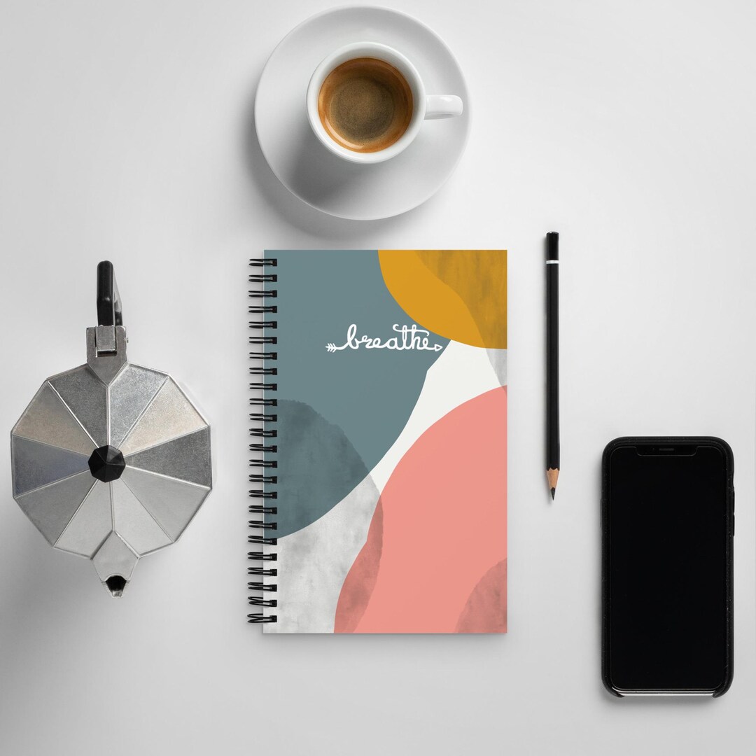 QR Code Breathe Spiral Notebook - Etsy