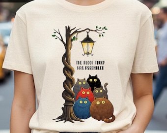 Rolig katt-T-shirtdesign | Nyckfull Floof Troop PNG (digital nedladdning)