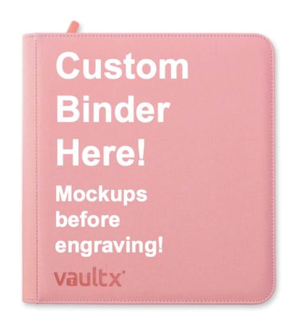 Custom 12 Pocket Vault X Binder - Etsy
