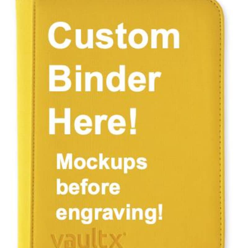 Custom Vault X Binder - Etsy