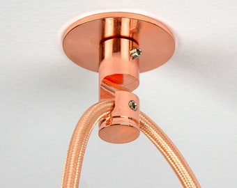 Pendant Hooks - Metal Ceiling Clips - Swag Hooks - Swag Ceiling Clips- Hanging Pendant Light Add On Copper Rose Gold
