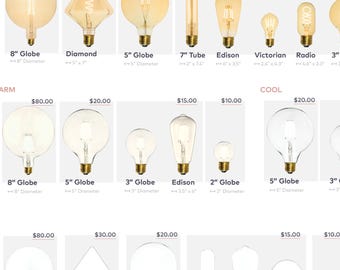 LED Bulbs and Antique Bulbs! Modern Low Energy Light bulbs LED Edison LED Victorian led Radio led globes sustainable lighting 5 inch globes