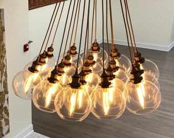 DIY Fairy Light Bulb Chandelier | Light bulb chandelier, Led DIY Fairy Light Bulb Chandelier | Light bulb chandelier, Led