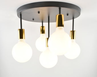 Custom Round Metal Chandelier by Hangout Lighting seen at Custom Round Metal Chandelier by Hangout Lighting seen at