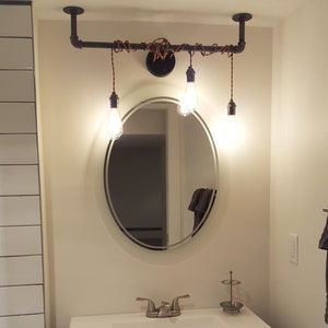 3 Hanglamp Wrap - Vanity Light - Badkamer Verlichting Armatuur - Industriële Pijp