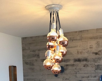 DIY Fairy Light Bulb Chandelier | Light bulb chandelier, Led DIY Fairy Light Bulb Chandelier | Light bulb chandelier, Led