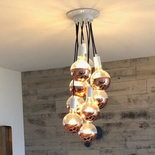 Copper Custom Cluster Pendant Light 