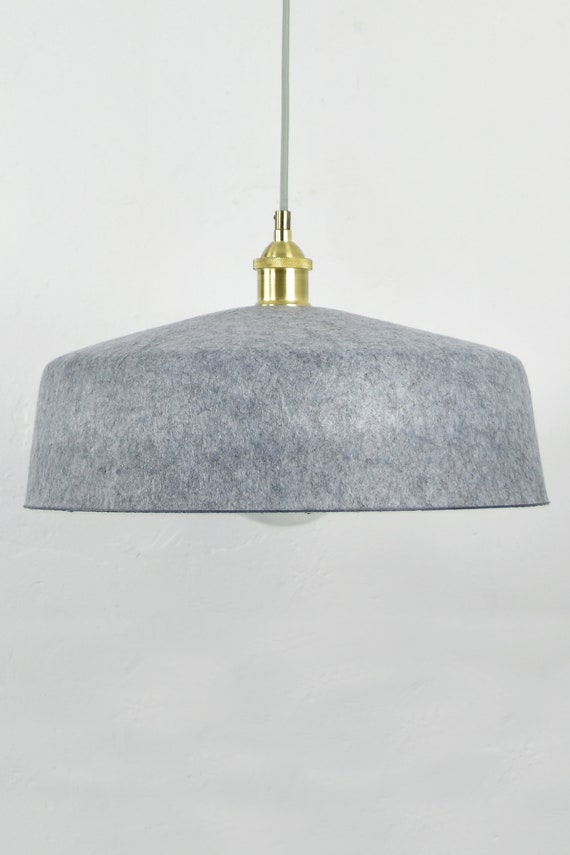 Felt Drum Shade Pendant Light Custom 