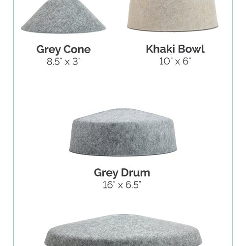 Felt Cone Shade Custom Pendant Light - Soft Grey Woven Shade - NEW Modern Design - Custom Finishes shops - Hangout Lighting - Fabric Lamp Shade