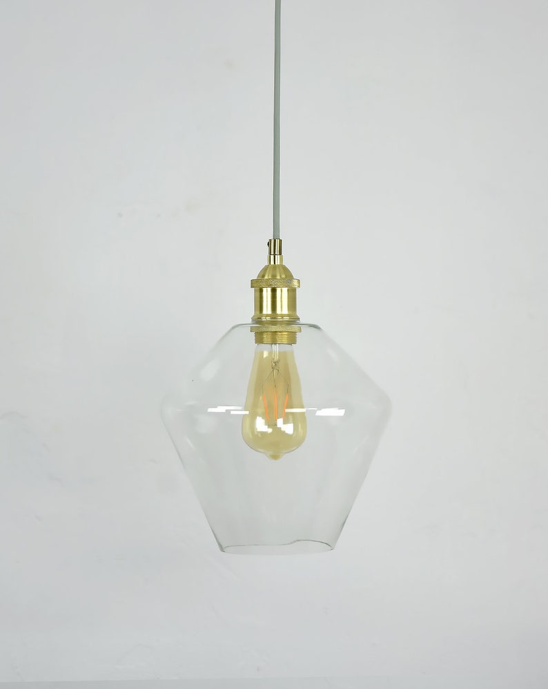 Glass Shade Only Add on Clear or Frosted Glass Lamp Shades Etsy UK