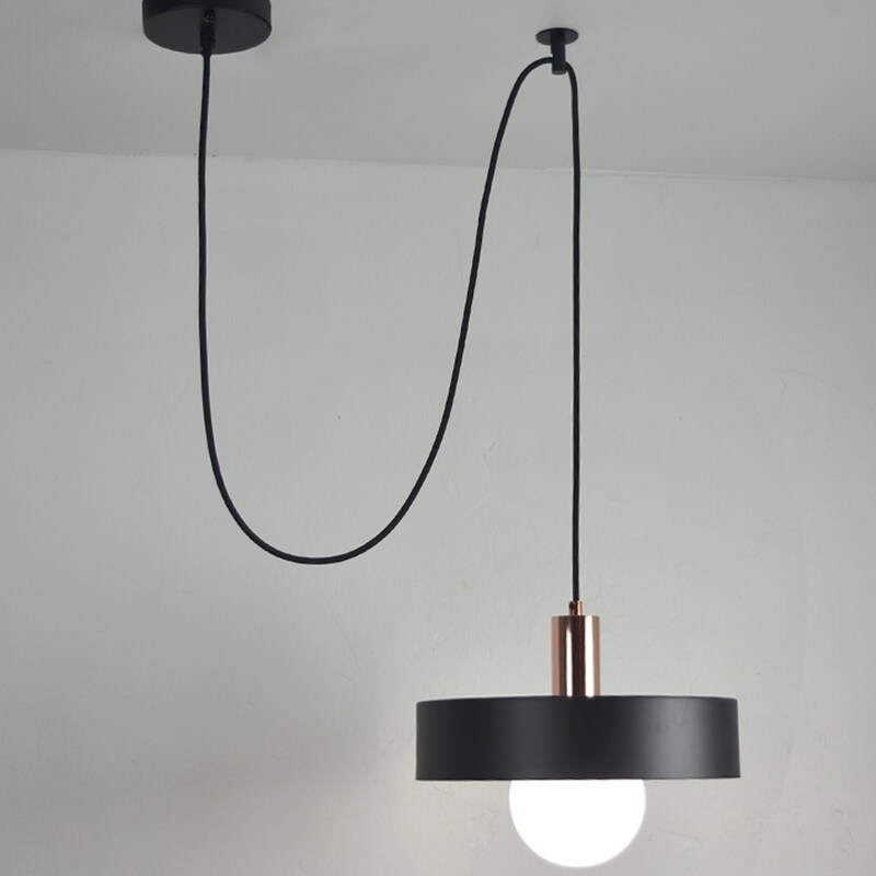 Drum Shade Industrial Pendant Light 