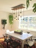 Rustic Dining Chandelier Wood Lighting 10 Edison LED Rustic Chandelier Vintage Bulbs Pendant lights Reclaimed Wood Rustic lighting
