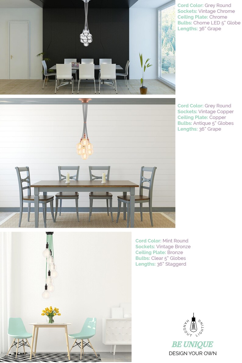 Chrome Lustre Clair Globe Pendentif Table Moderne À D’éclairage Dine Lumière Cluster Manger Salle 7 Bulle ynwm80NOv