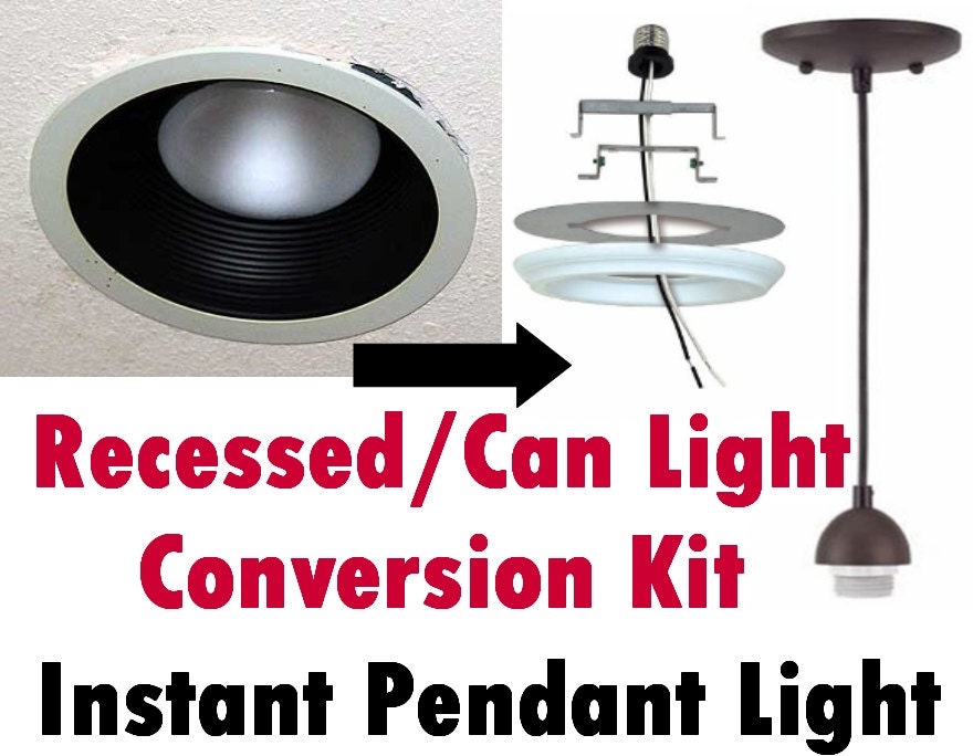 Turn Recessed Light Into A Pendant, Chandelier Light Hanging Kit