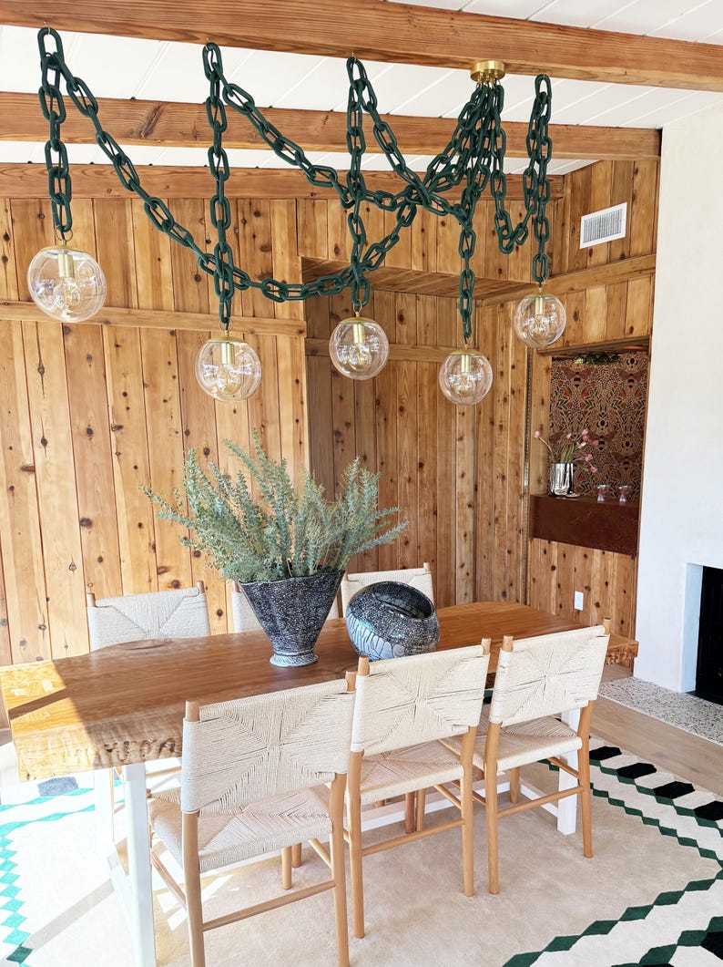 Custom Globe Pendant Light – Clear or Frosted Glass – Brass, Black, White, Nickel – Chain or Cord – 8", 10", 12", 14", 16" Sizes image 6