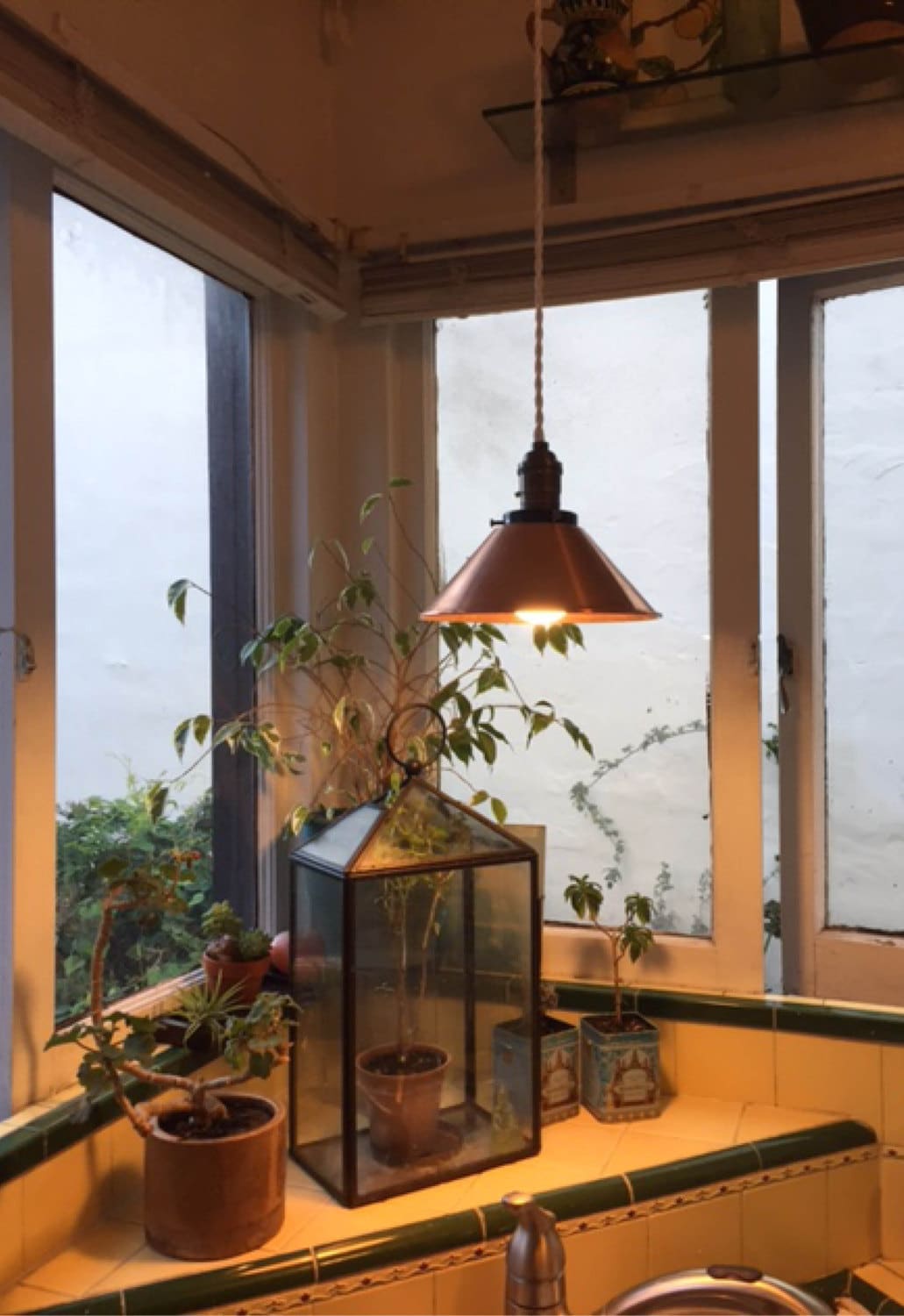 Suspension Conique En Cuivre - Lampe À Suspension Industrielle Avec Cordon Et Matériel Personnalisés Plafonnier Artisanal Pour Cuisine Ou Bar