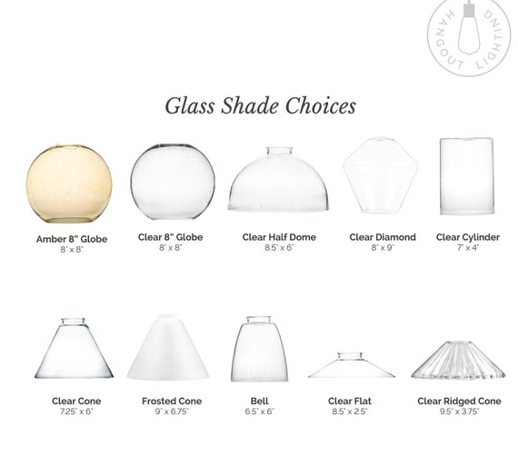 Frosted Glass Lamp Shades, Glass Replacement Lamp Shades
