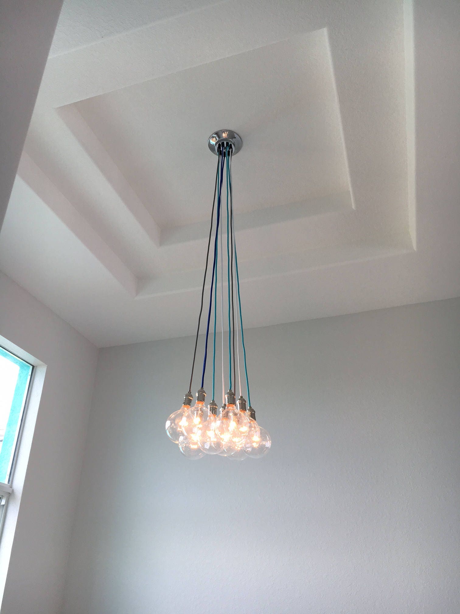 Foyer Chandelier Custom Long Pendant Lights Multi 9 Pendant Light